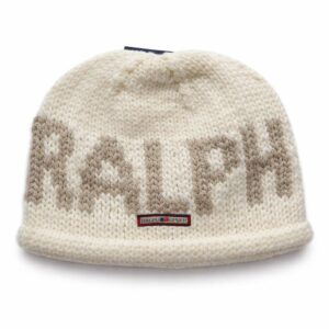«Брендова в'язана шапка Ralph Lauren (Polo Sport) для хлопчика, молочна, вовняна» р 54-56