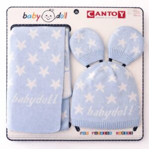 Набір для немовлят Cantoy Babydoll (шапка + шарфик), Туреччина. 0 до 12 місяців