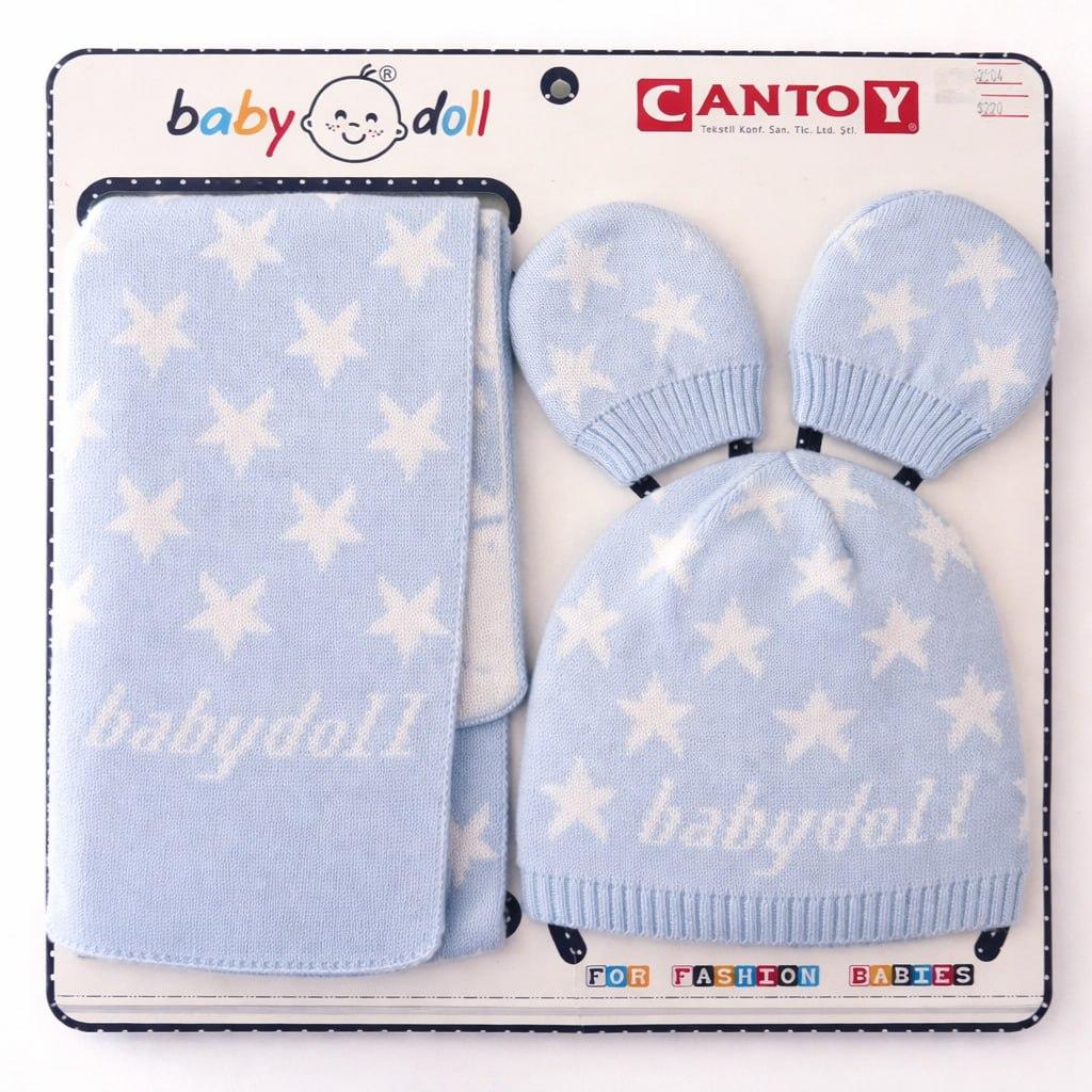 Набір для немовлят Cantoy Babydoll (шапка + шарфик), Туреччина. 0 до 12 місяців