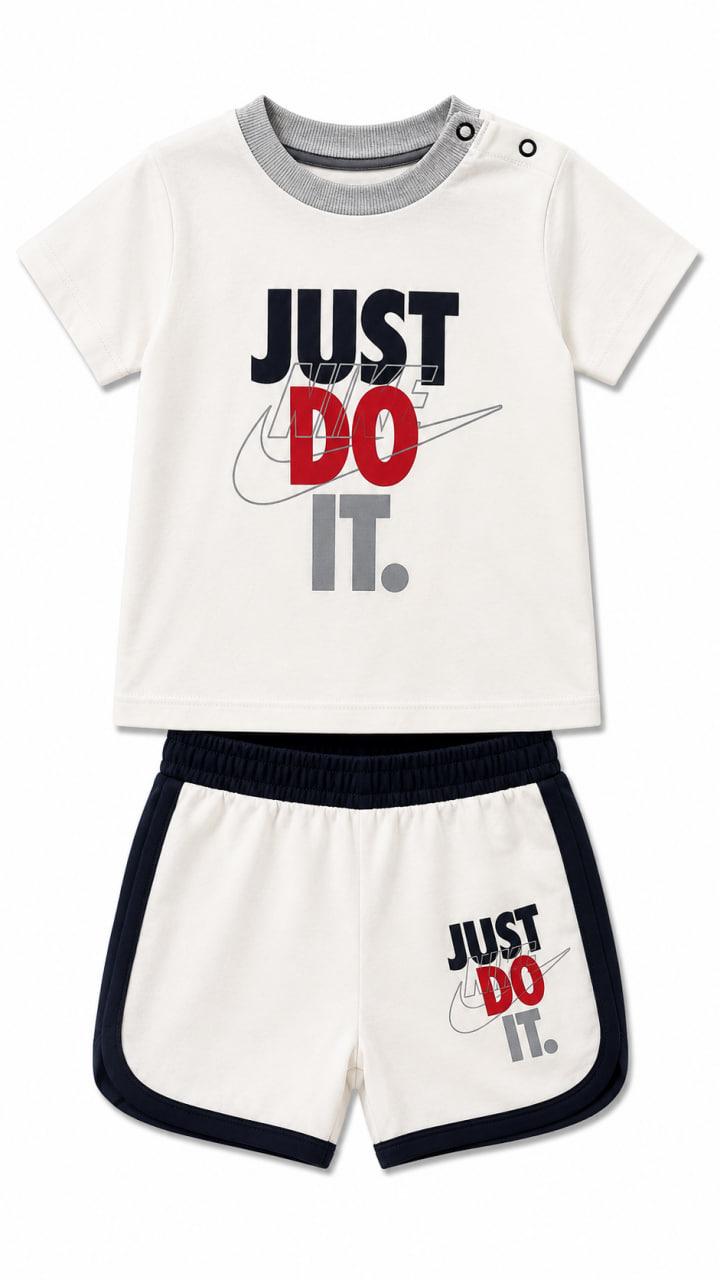 Літній костюм для хлопчика Nike Just Do It футболка та шорти 68 см 6-9 міс